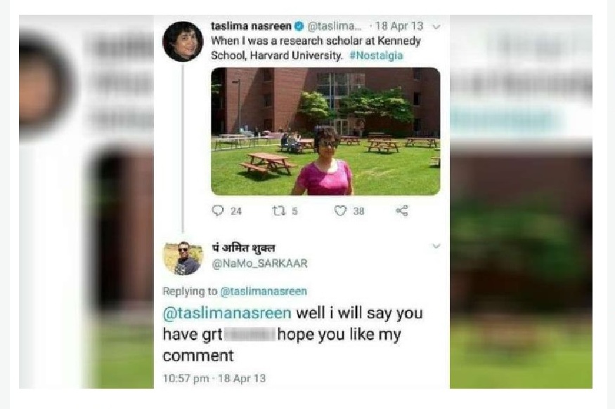 amit shukla controversy zomato Tasleema Nasreen